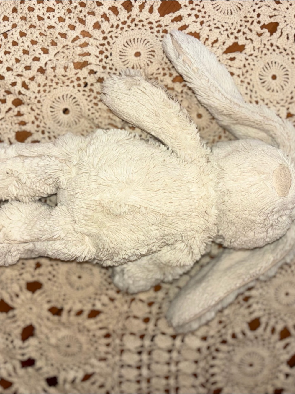 Jellycat Cream "Piper" Plush Bunny with Floppy Ears - Picture 10 of 15